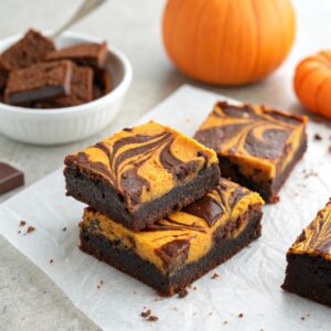 Marbled Pumpkin Pie Brownies Recipe