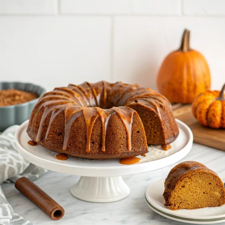 Pumpkin Bundt Cake with Brown Sugar Glaze Recipe