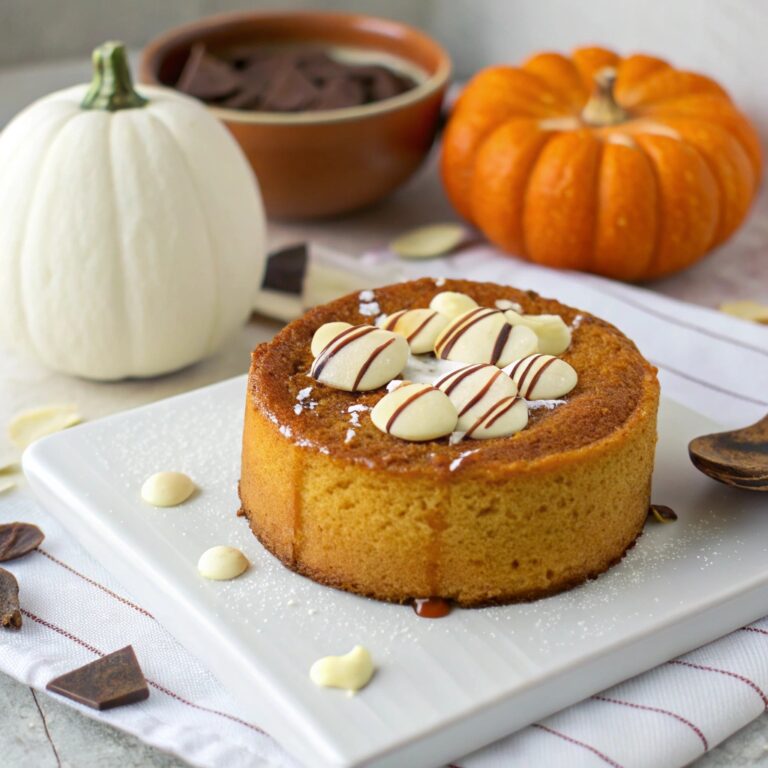 Pumpkin White Chocolate Lava Cake Recipe