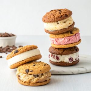 Homemade Ice Cream Cookie Sandwiches Recipe
