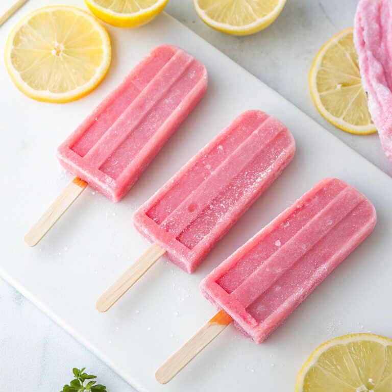 Pink Lemonade Popsicles Recipe