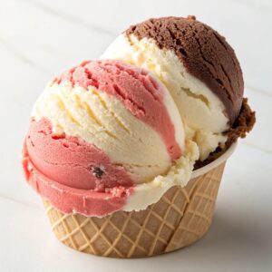 Neapolitan Ice Cream (No Machine) Recipe
