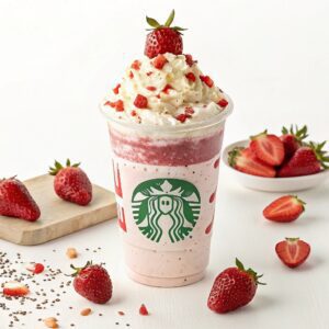 Starbucks Strawberries and Cream Frappuccino Recipe