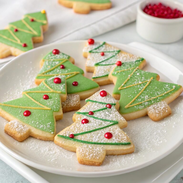 Irish Shortbread Christmas Tree Cookies Recipe