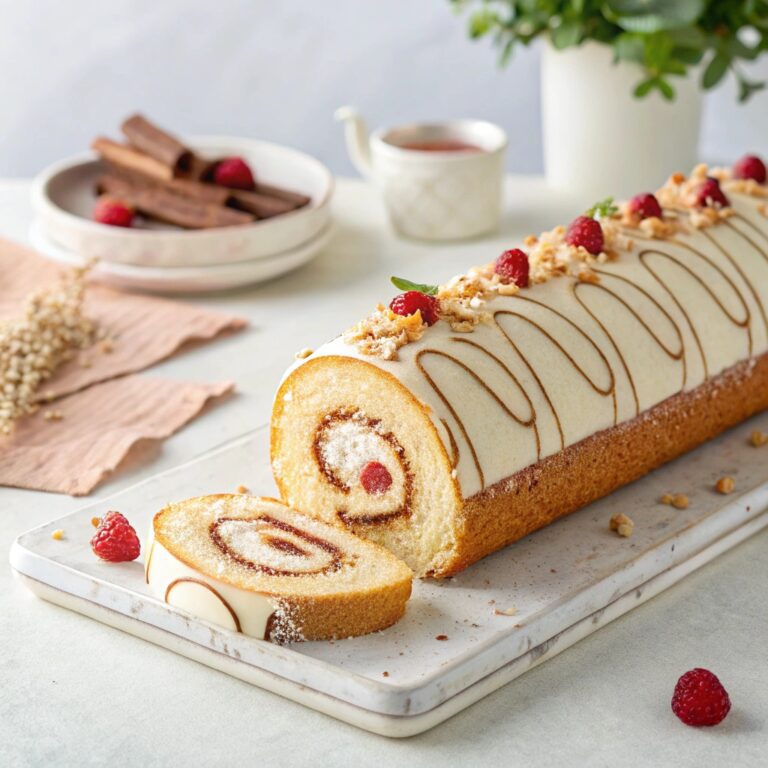 Swiss Roll Cake with Design Recipe