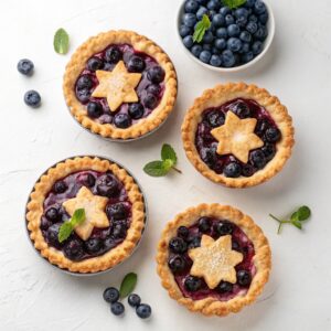 Mini Cast Iron Blueberry Pies Recipe