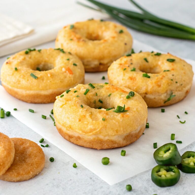 Cheddar & Jalapeño Savory Donuts Recipe