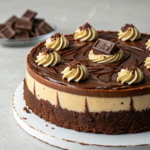 No Bake Fudge Brownie Cheesecake Recipe