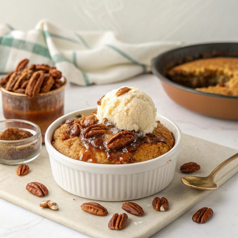 Self-Saucing Pecan Cobbler Recipe