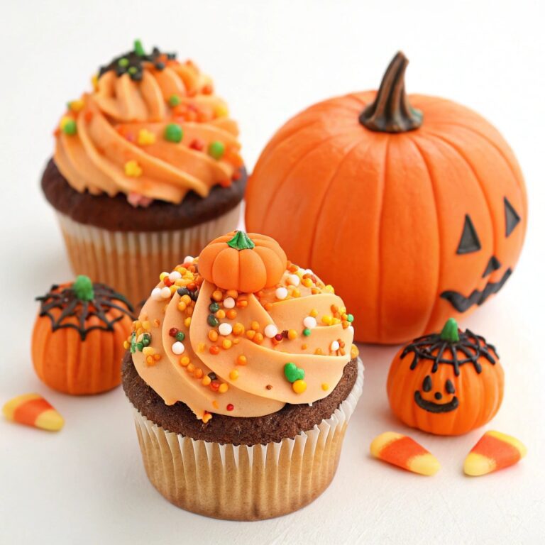 Halloween Cupcakes: Pumpkin Cupcake & Easy Decorating Ideas Recipe