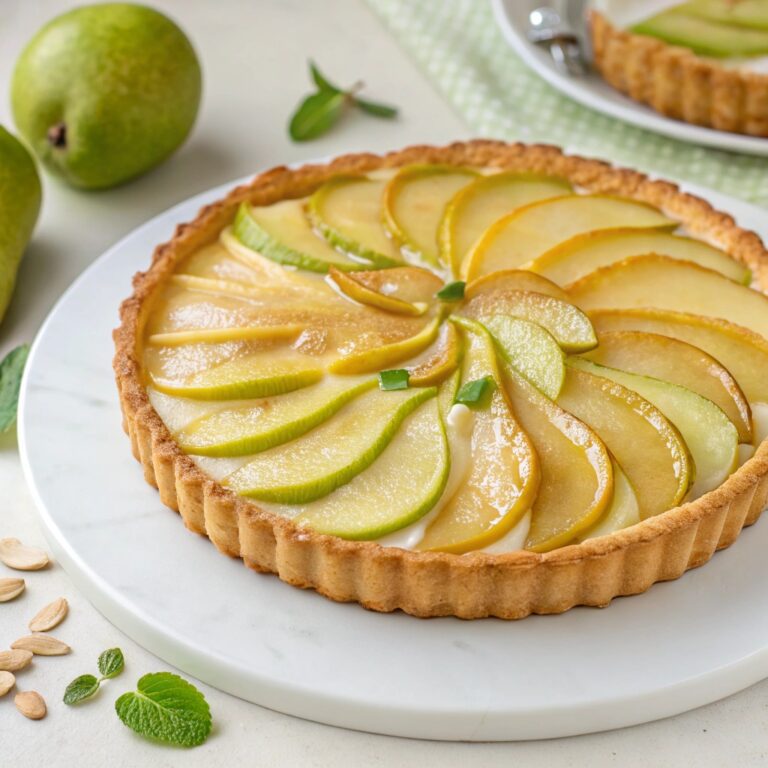 Elegant Pear & Frangipane Tart Recipe