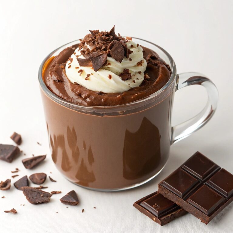Microwave Chocolate Pudding in a Mug Recipe