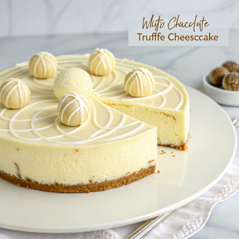 White Chocolate Truffle Cheesecake Recipe
