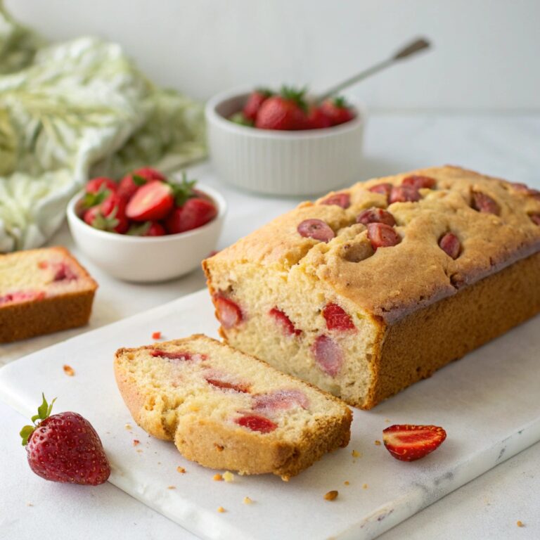 Strawberry Cornmeal Quick Bread Recipe