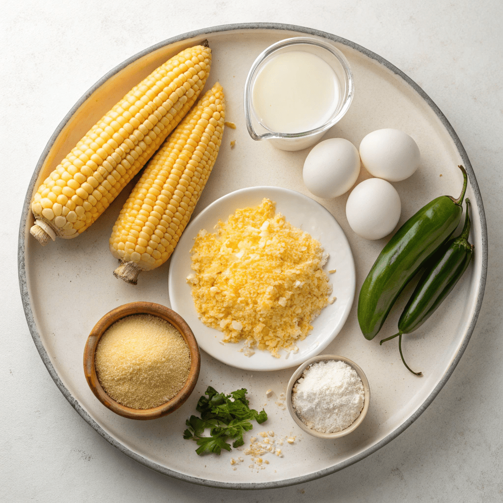 Ingredients for Gemma’s Best Ever Cornbread