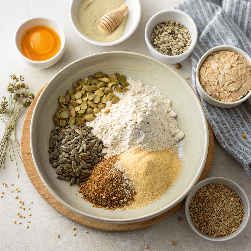 Ingredients for Homemade Whole Wheat Bread