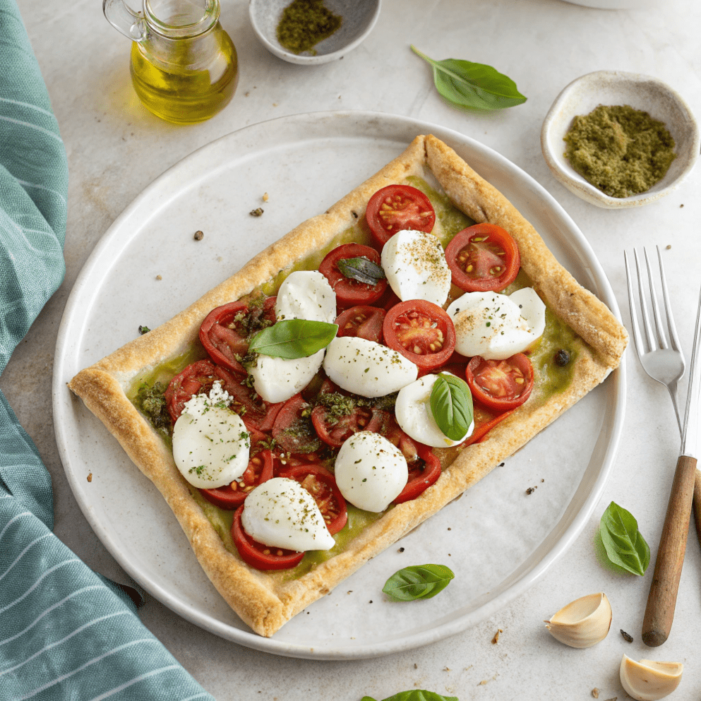 Ingredients for Caprese Savory Tart