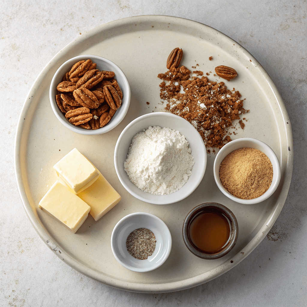 Ingredients for Self-Saucing Pecan Cobbler