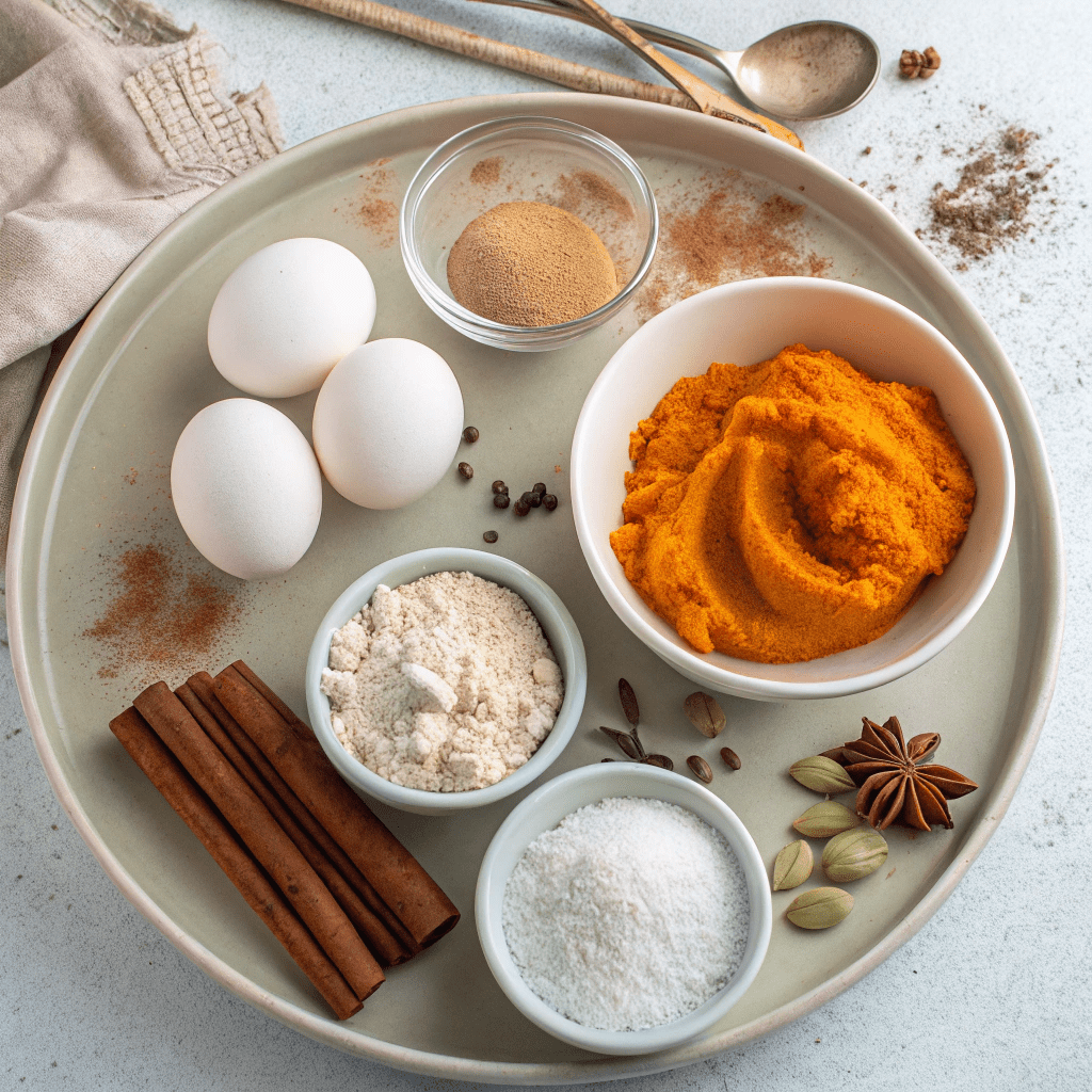 Ingredients for Halloween Pumpkin Cupcakes