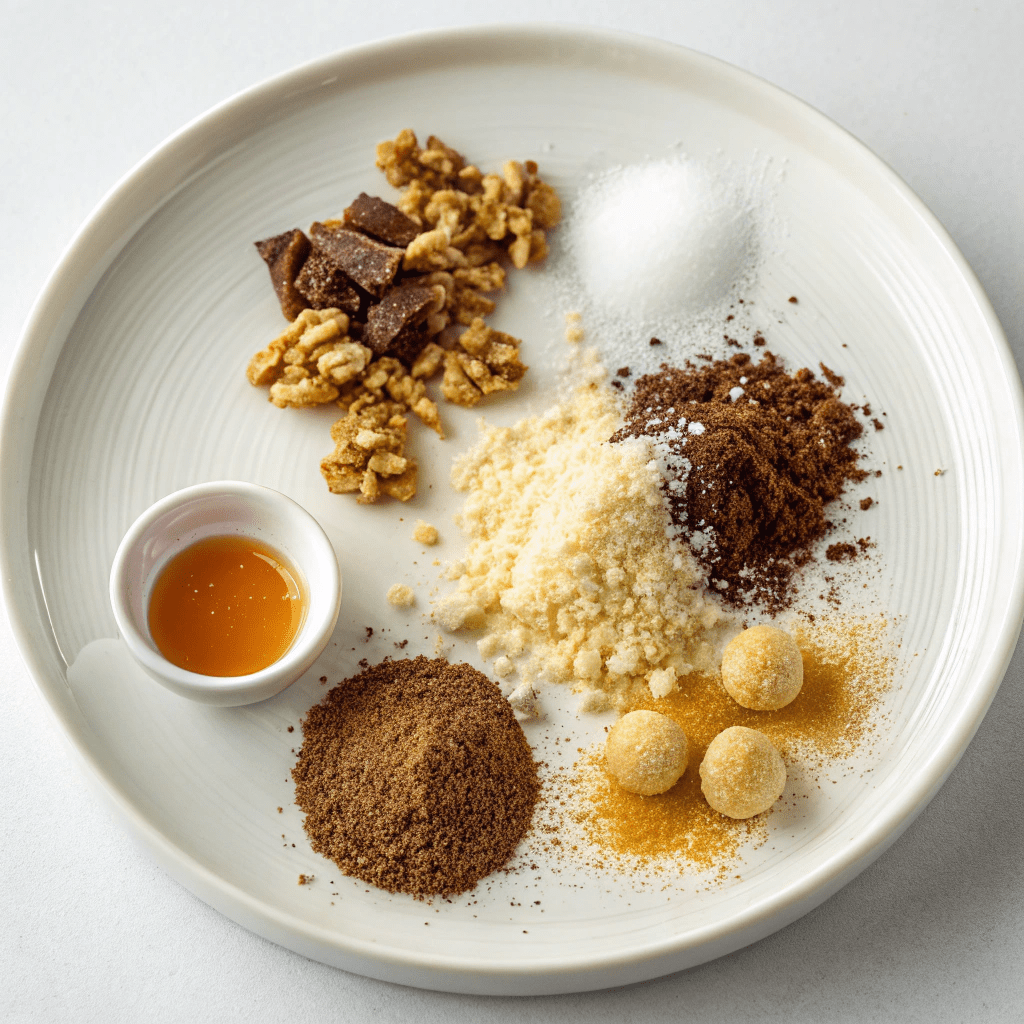Ingredients for Boozy Holiday Rum Balls