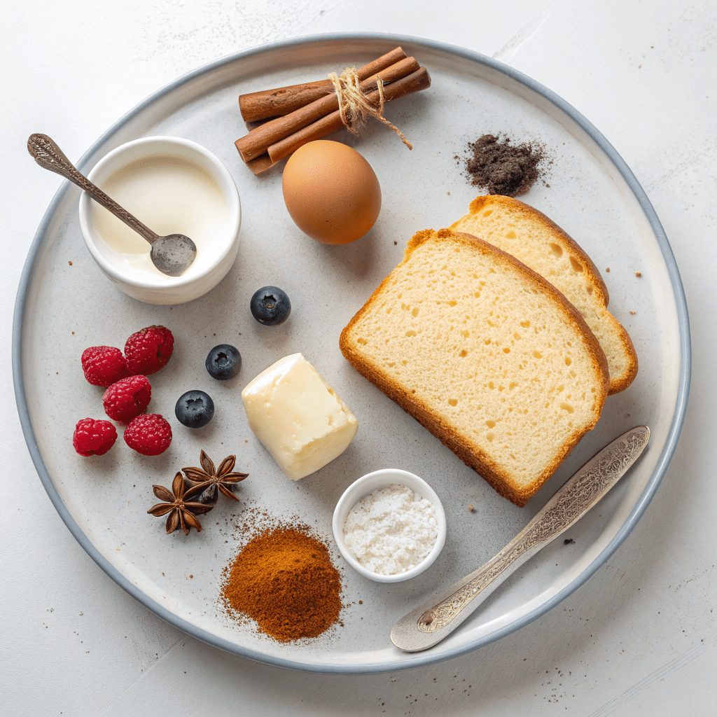 Ingredients for Overnight French Toast