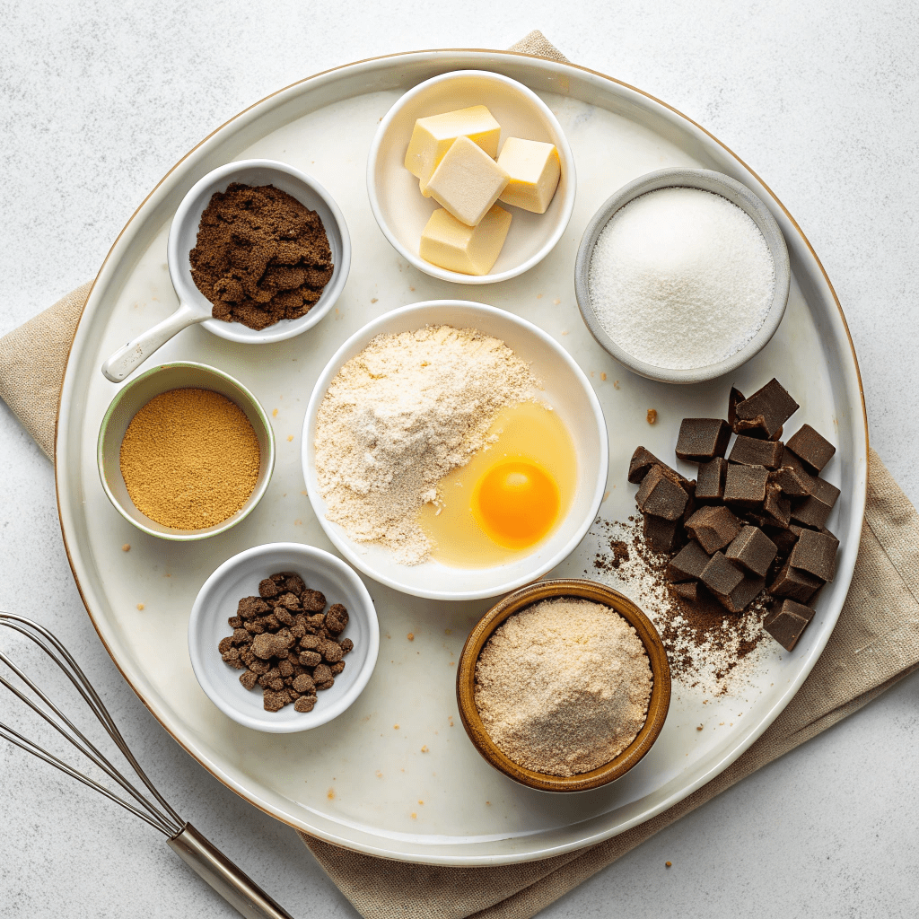 Ingredients for Chocolate Lava Cakes For Two