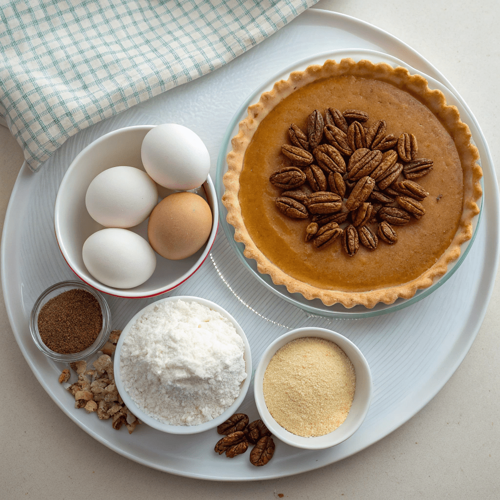 Ingredients for Pecan Pie Bars