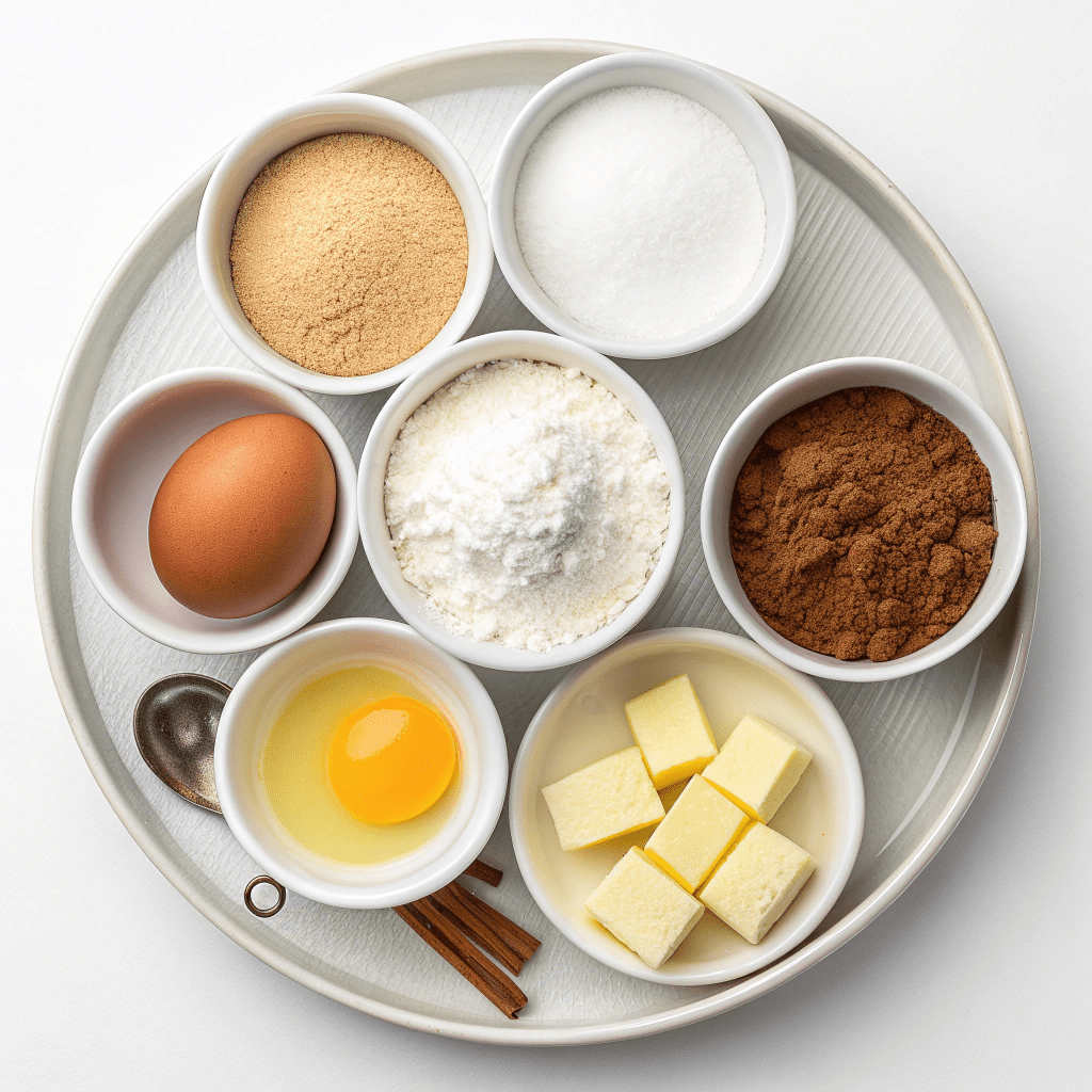 Ingredients for Simple & Festive Pinwheel Cookies