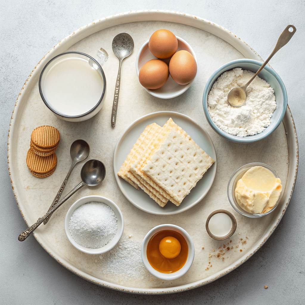 Ingredients for Passover Cream Puffs
