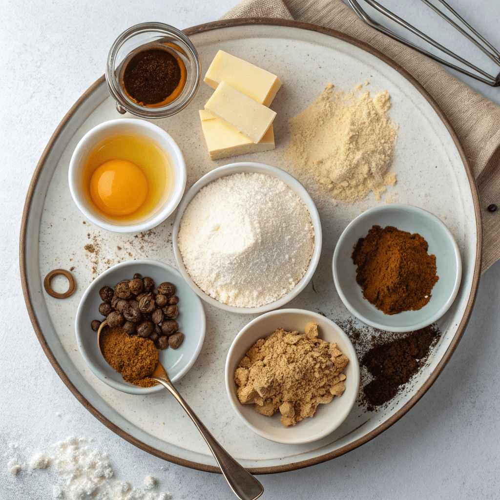 Ingredients for Cinnamon Roll Cookies