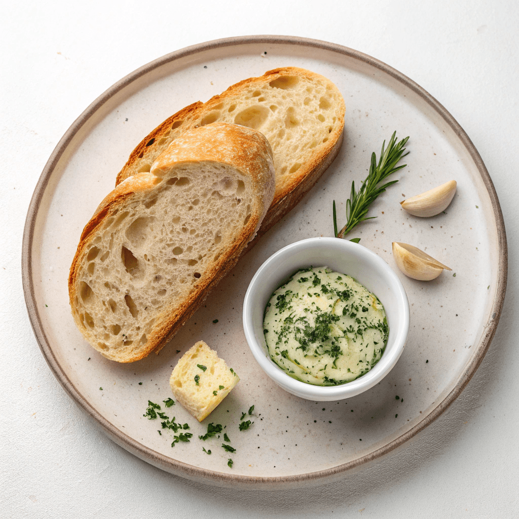 Ingredients for Garlic Bread from Scratch