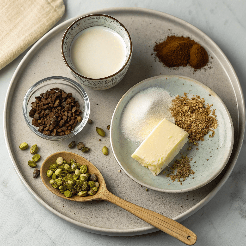 Ingredients for Chocolate Kalakand