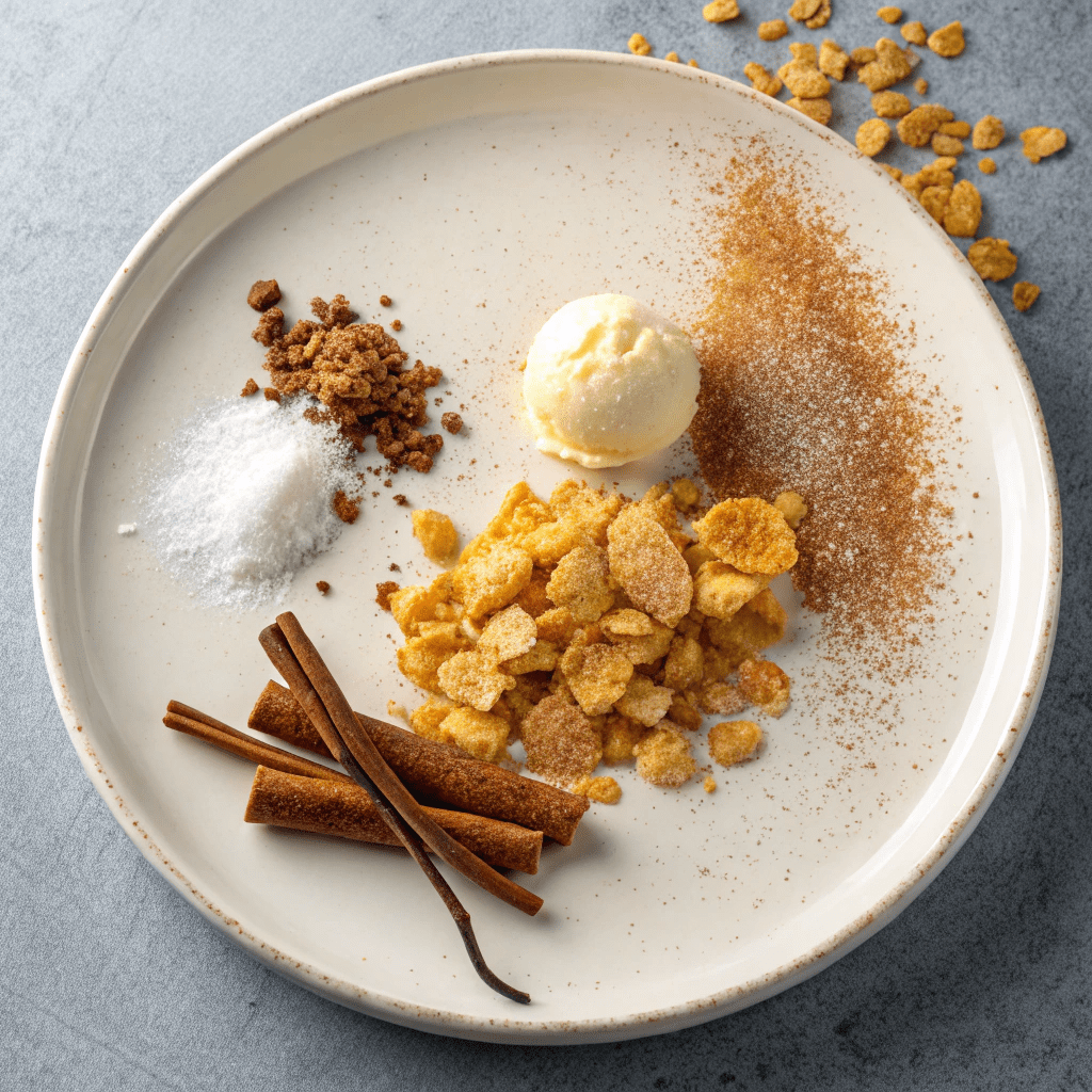 Ingredients for No-Fry Fried Ice Cream