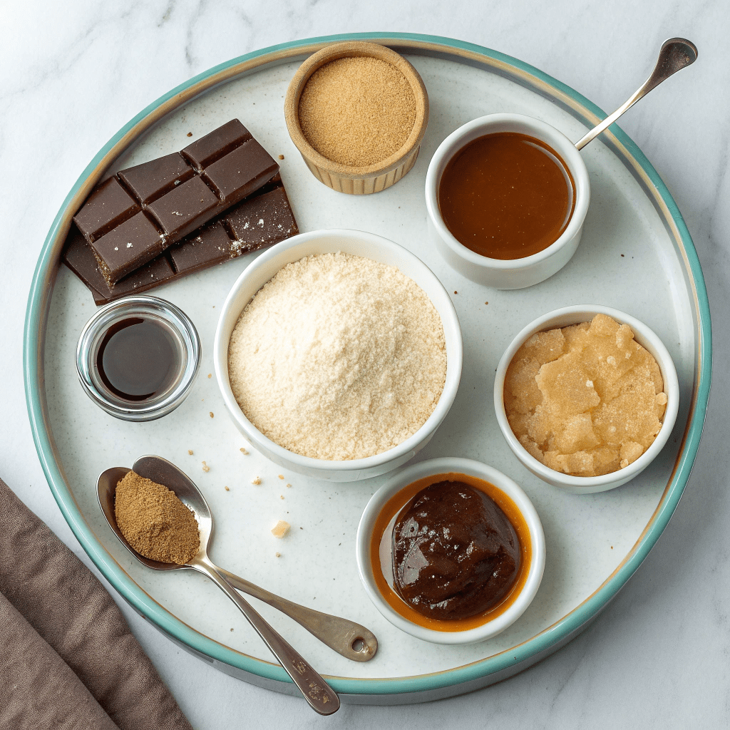Ingredients for Healthy Homemade Twix Bars