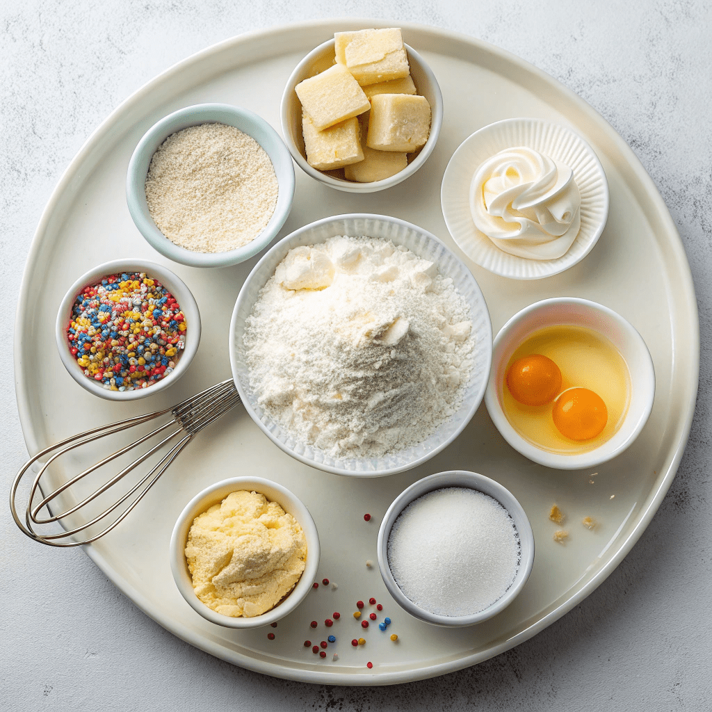 Ingredients for a Quick 3-Layer Microwave Cake