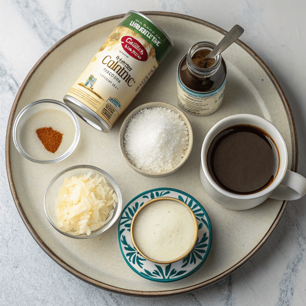 Ingredients for Coffee Dairy-Free Ice Cream