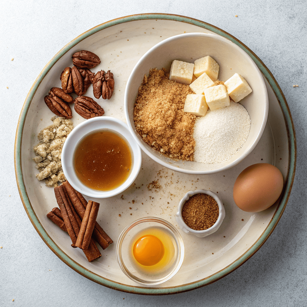 Ingredients for Pecan Pie Egg Rolls