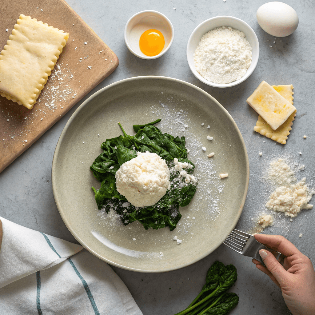 Ingredients for Spinach and Ricotta Savory Pop-Tarts