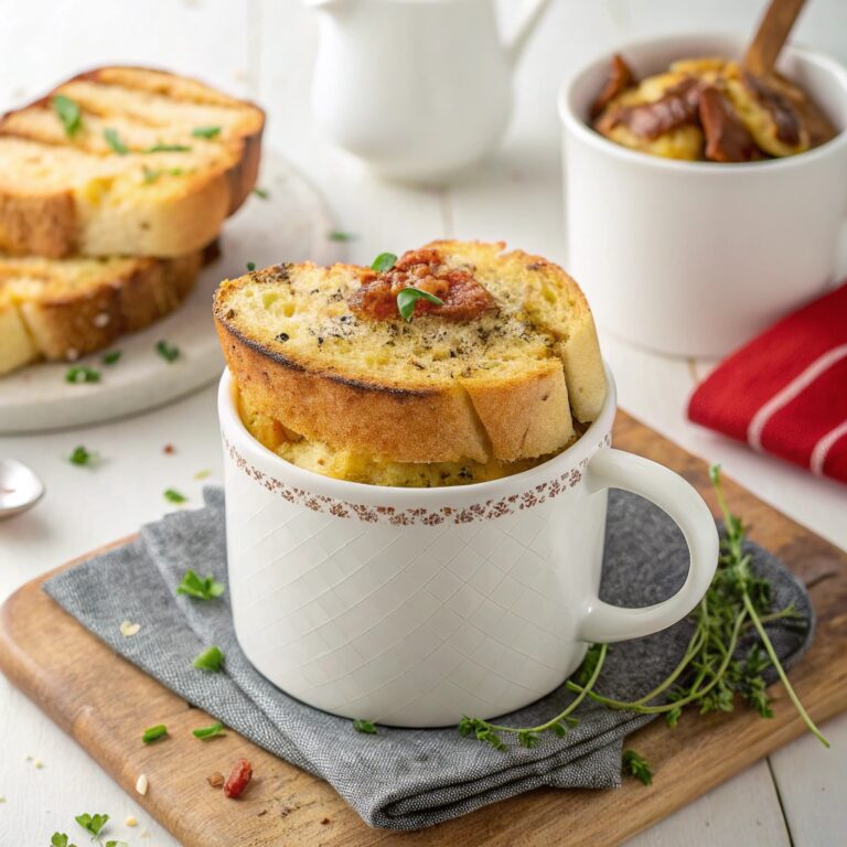 Microwave Mug Savory French Toast Recipe