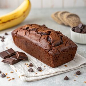 Healthy Chocolate Banana Bread Recipe