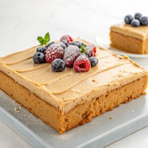 One-Bowl Peanut Butter Sheet Cake Recipe