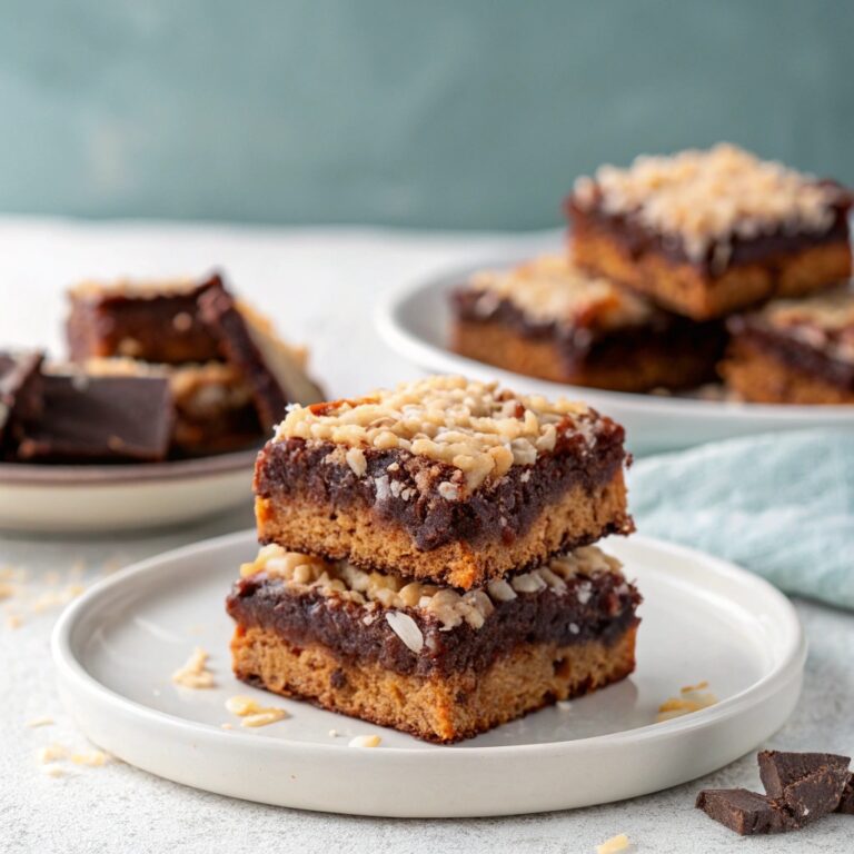 Chewy Coconut Macaroon Brownies Recipe