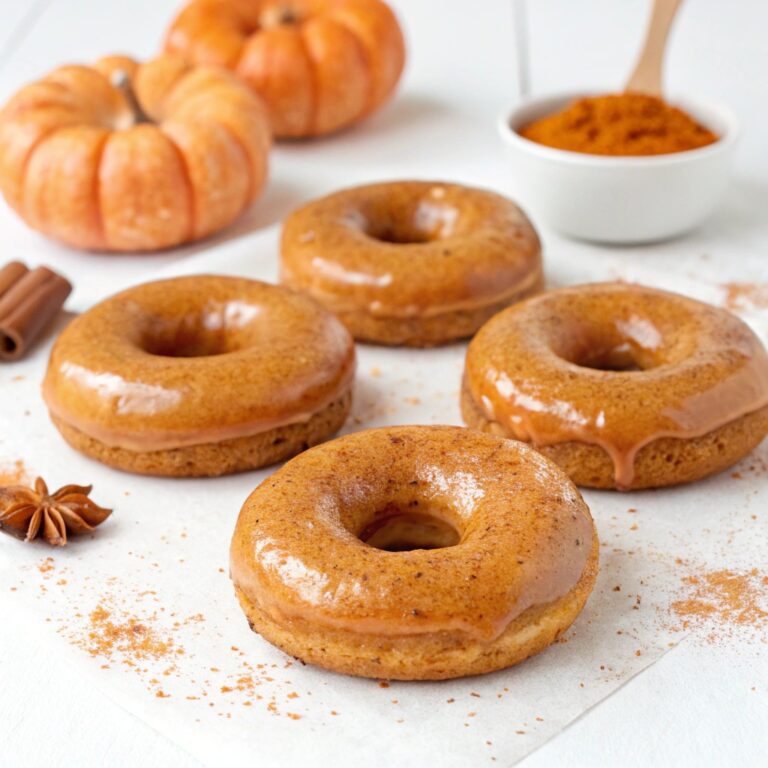 Homemade Glazed Pumpkin Donuts Recipe