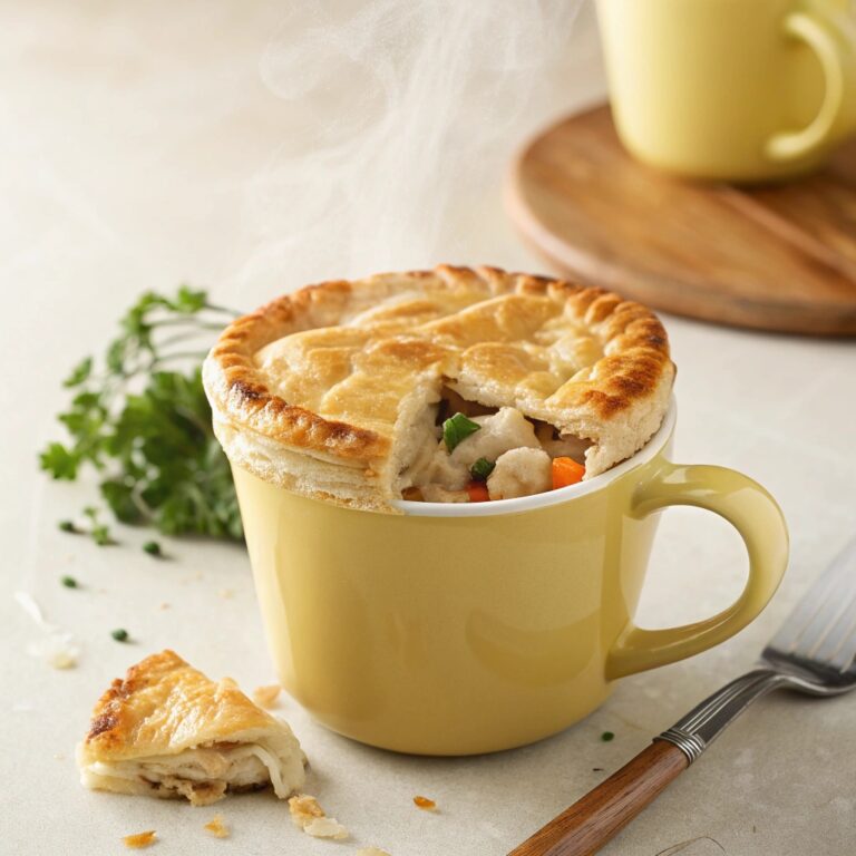 Microwave Chicken Pie in a Mug Recipe