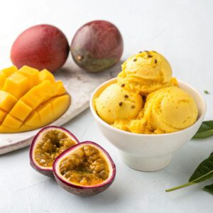 Homemade Mango & Passion Fruit Sorbet in 5 Minutes (No Machine) Recipe