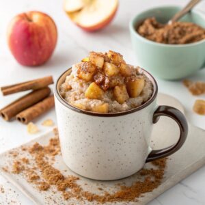 Apple Pie Microwave Oatmeal in a Mug Recipe