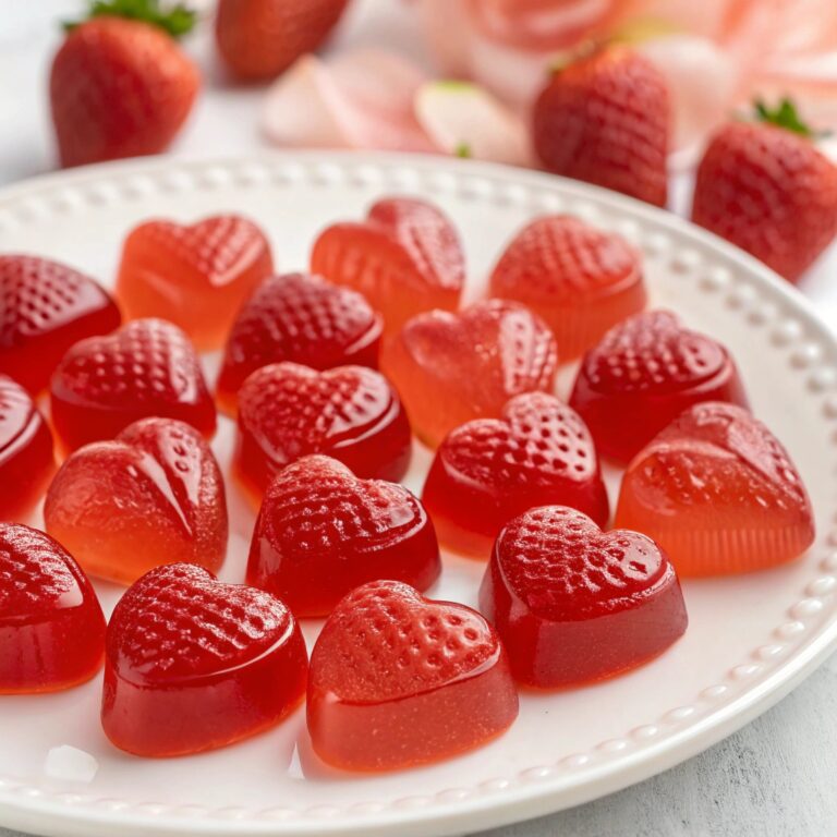 Valentine’s Day Real Fruit Strawberry Gummies Recipe