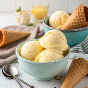 Cornstarch Ice Cream (Sicilian Eggless Gelato) Recipe