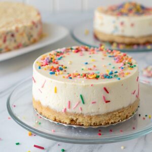 Single Serve Funfetti Cheesecake (No Bake) Recipe