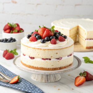 Tres Leches Cake with Fresh Berries (Porto’s Inspired Milk’N Berries Cake) Recipe